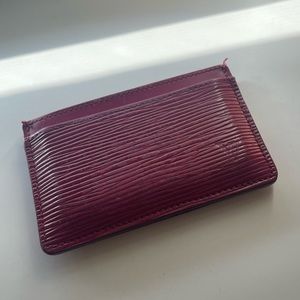 Louis Vuitton Pink Leather Cardholder